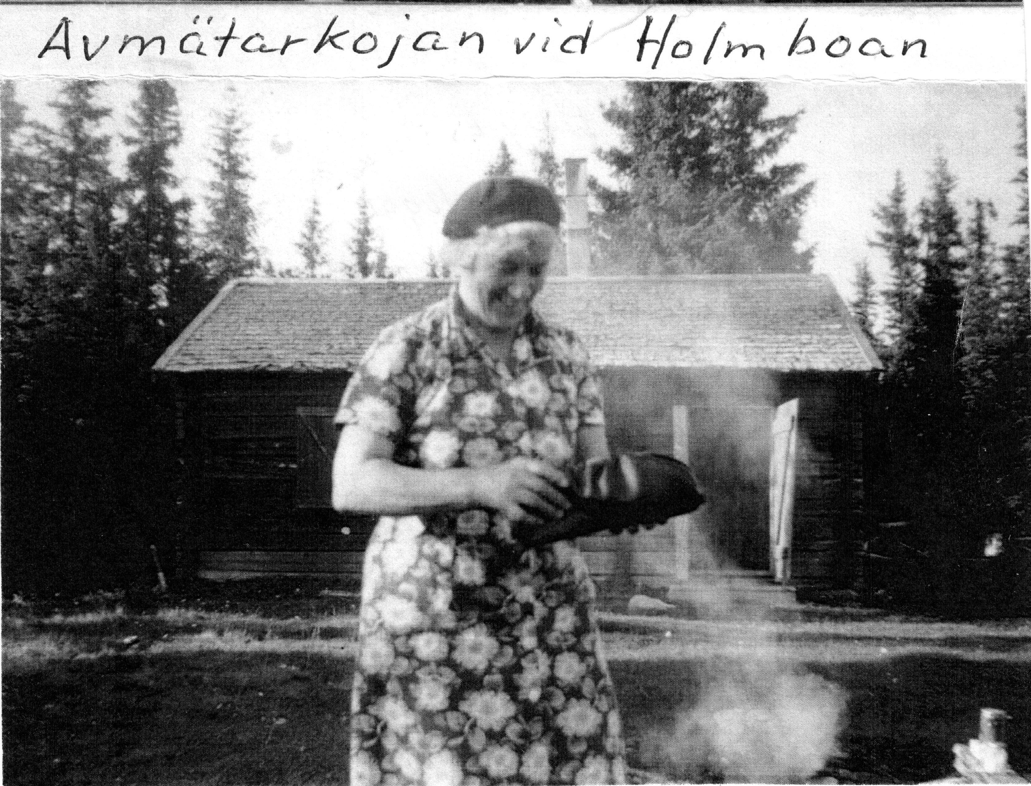 Avmätarkojan vid Holmboan Lilly Eriksson f Näslund Ha104.